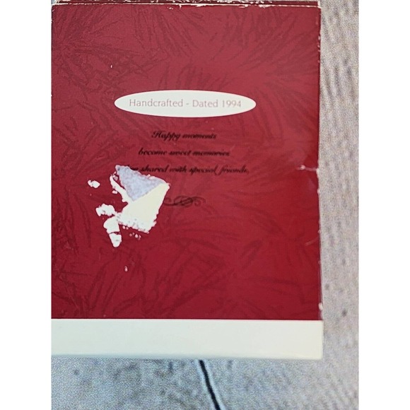 Hallmark Keepsake Christmas Ornament Vtg 1994 Friendship Sundae Hershey Syrup - Picture 3 of 6